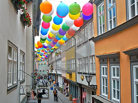 Krämerbrücke mit Ballons